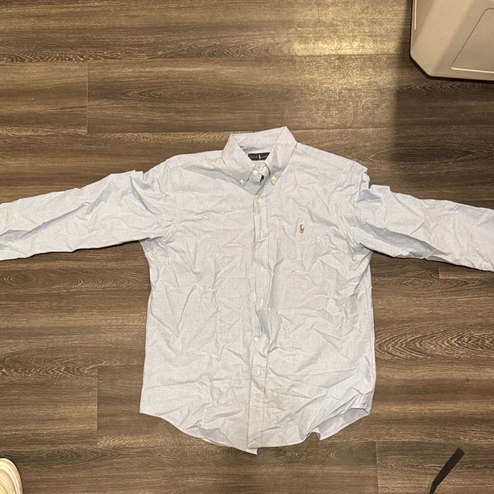 Men's Light Blue button down Shirt